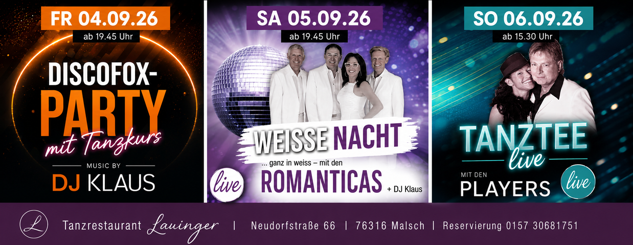 Tanzen und Feiern im Lauinger in Malsch
