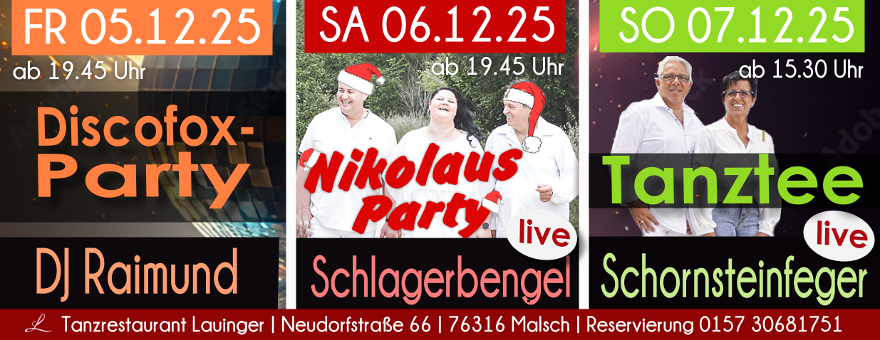 Tanzen und Feiern im Lauinger in Malsch Tanzen und Feiern im Lauinger in Malsch