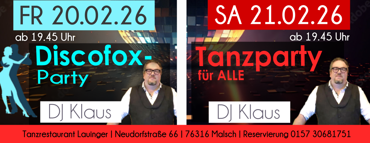 Tanzen und Feiern im Lauinger in Malsch
