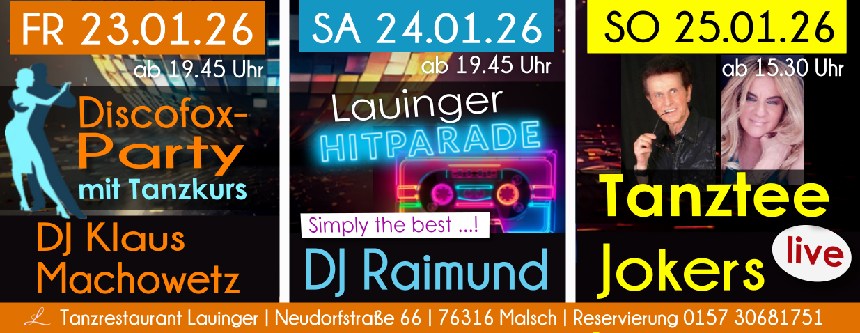 Tanzen und Feiern im Lauinger in Malsch