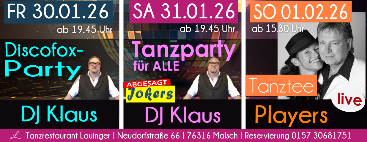 Tanzen und Feiern im Lauinger in Malsch