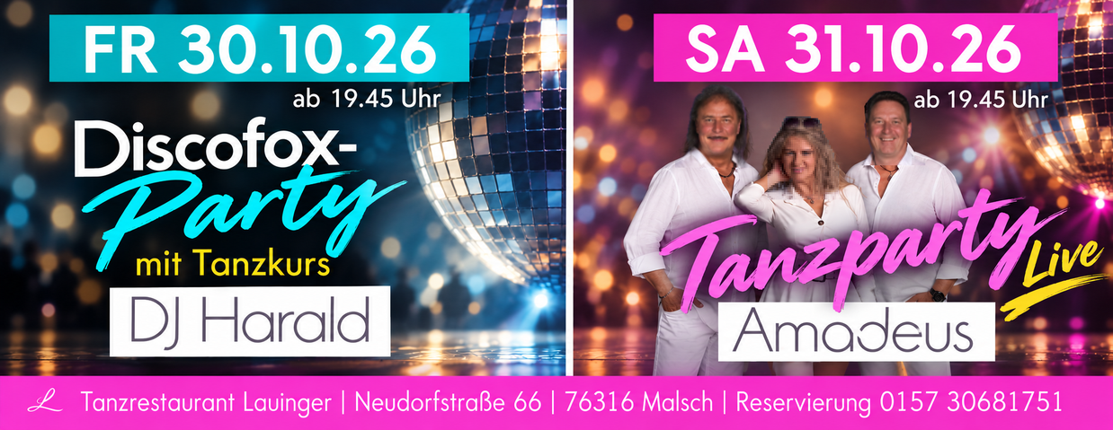 Tanzen und Feiern im Lauinger in Malsch Tanzen und Feiern im Lauinger in Malsch