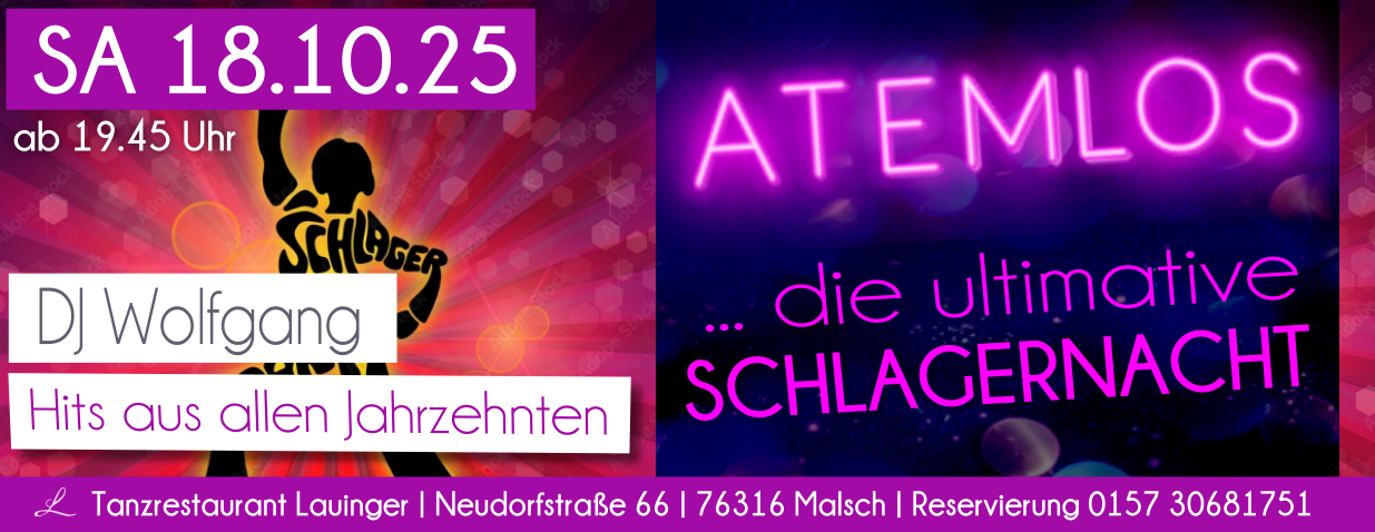 Tanzen und Feiern im Lauinger in Malsch