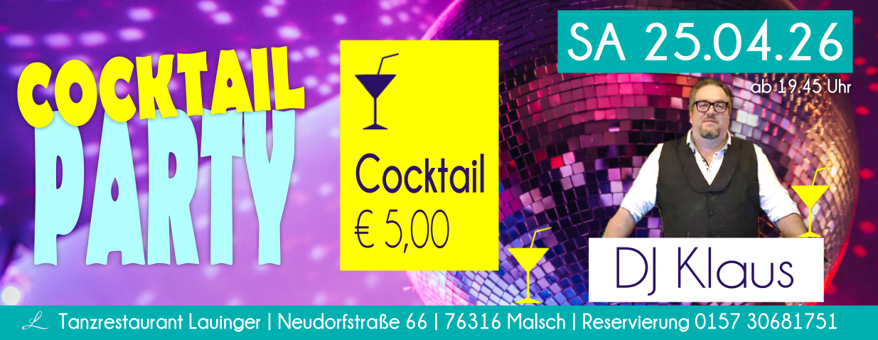 Tanzen und Feiern im Lauinger in Malsch Tanzen und Feiern im Lauinger in Malsch