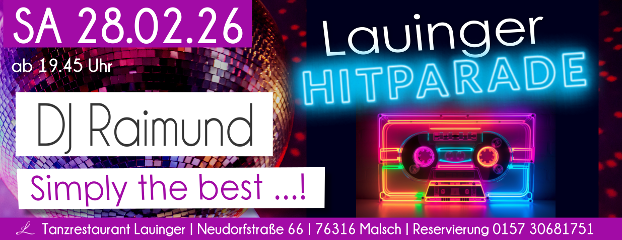 Tanzen und Feiern im Lauinger in Malsch