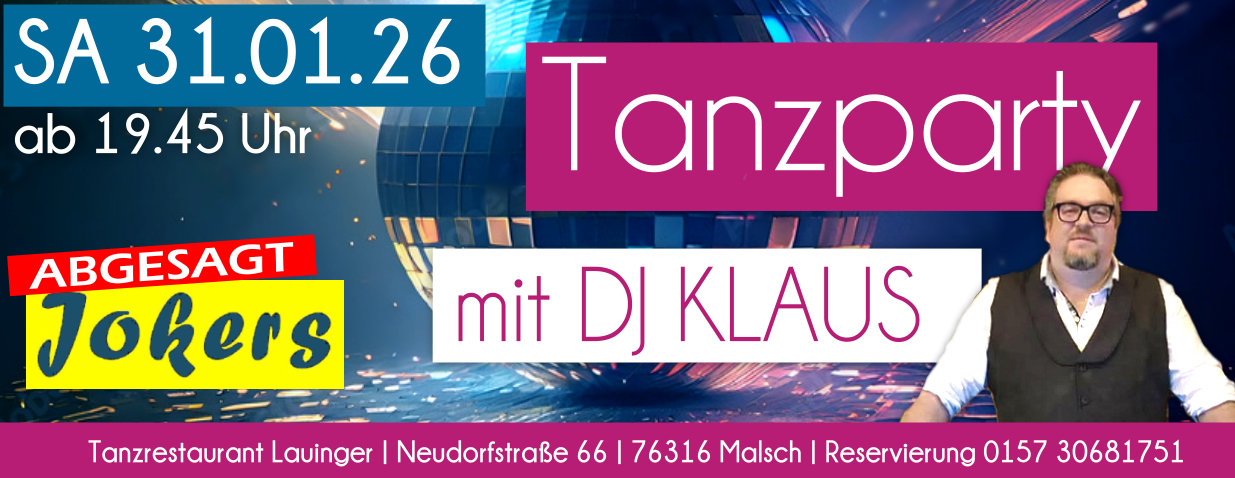 Tanzen und Feiern im Lauinger in Malsch